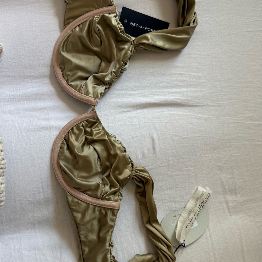 Isa Boulder Olive Bikini Top